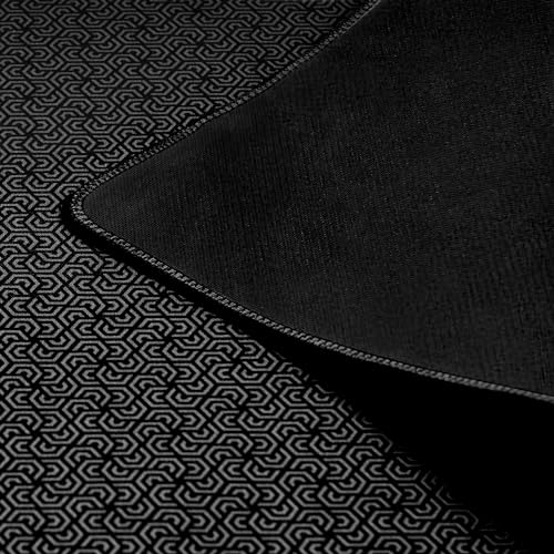 Board Game Mat TGC MTG Table Top Board Game Playmat for Card Gaming RPG, Dice Games, Water Resistant with Carry Storage Case 24 x 48 Inches, Black