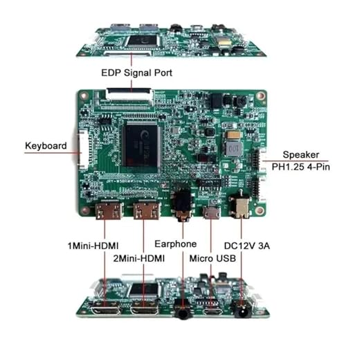 for B173HAN01.0 B173HAN01.3 Driver Controller Board Laptop Screen 2HDMI-Mini USB Micro 17.3" 1920x1080 30 Pin EDP Kit DIY(for B173HAN01.0) - color: For B173han01.0