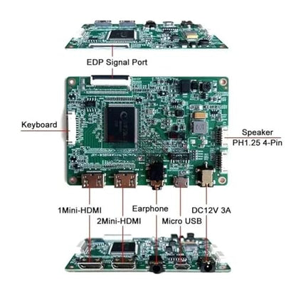 for B173HAN01.0 B173HAN01.3 Driver Controller Board Laptop Screen 2HDMI-Mini USB Micro 17.3" 1920x1080 30 Pin EDP Kit DIY(for B173HAN01.0) - color: For B173han01.0