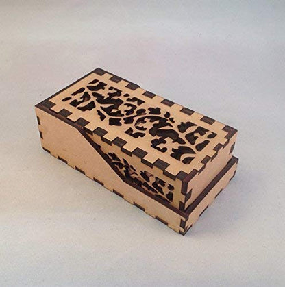 Dragon Mini Dice Tower v4 Green Acrylic Window Laser Cut MDF Unique Gift