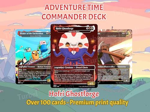 Adventure MTG Commander Deck – Adventure Time Edition – 100 Proxy Full Art Cards (Cards Plus PU Leather Case) - style: Cards Plus PU Leather Case