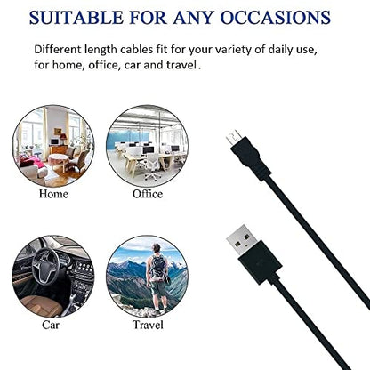 Micro USB Cable, 5 Pack [6FT, 6FT, 3FT, 3FT, 1FT], Fast Charging Cable, High Speed Data Transfer Cable, Android Phone Cable for Samsung Galaxy S7 Edge S6 S5 and More, Trustable - size: 5Pack Mix
