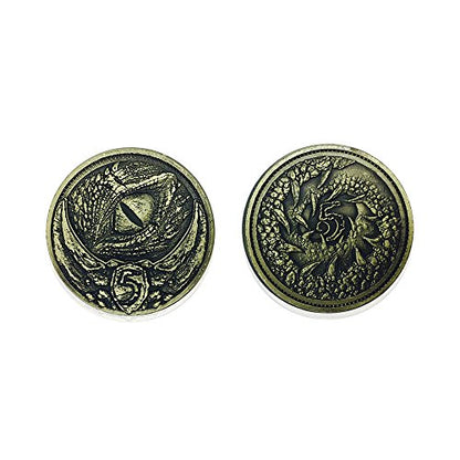 Norse Foundry Adventure Coins - A Set of 10 Metal Plated Novelty Coins in Dragon Style - Perfect for Any Roleplaying Game (RPG) or LARP Session - style: Dragons