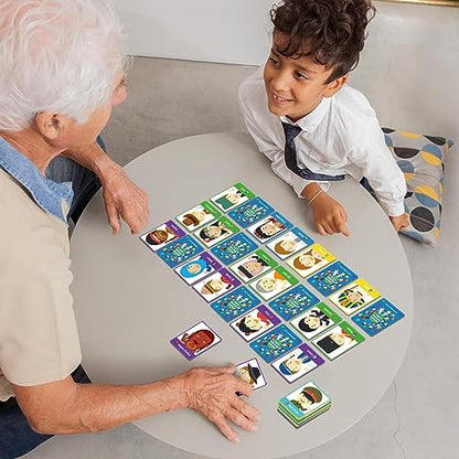 gisgfim 100 PCS Memory Matching Game Never Forget a Face Concentration Memory Card for Kids Educational Ages 3-8 A Fun & Fast Matching Games - style: Never Forget a Face