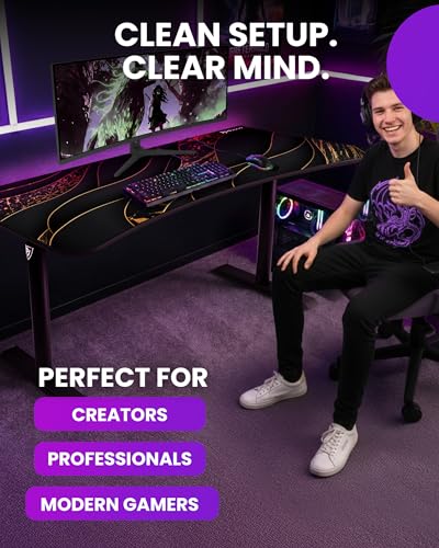 Arozzi Arena Gaming Desk Pad D013 | Full Desk Mouse Pad, Washable Desk Mat, Anti-Slip Rubber Base, Water-Resistant Surface - color: D013
