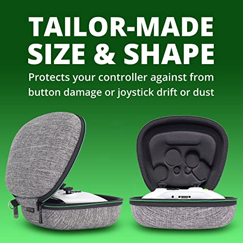 sisma Travel Case Compatible with Official Xbox Wireless Controller, Game Controller Holder Hard Shell Protective Cover Storage Case Home Safekeeping Carrying Bag, Grey -1680d Oxford Fabrics - color: Grey -1680d Oxford Fabrics