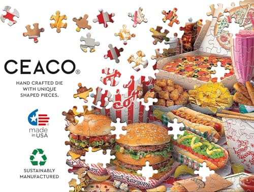 Ceaco - Yum Yum - 300 Large Piece Jigsaw Puzzle for Adults | Art by Eduard, Made in USA, Includes Poster, Giftable, Frameable