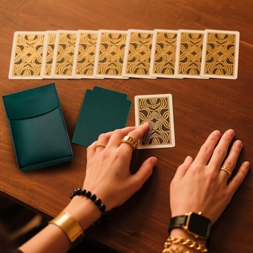 24 Pack Card Deck Boxes with 24 Dividers, Plastic Hard Gaming Card Holder Organizer, Collectible Trading Playing Cards Storage Box, Closed Sports Cards Cases for Family, Party Games