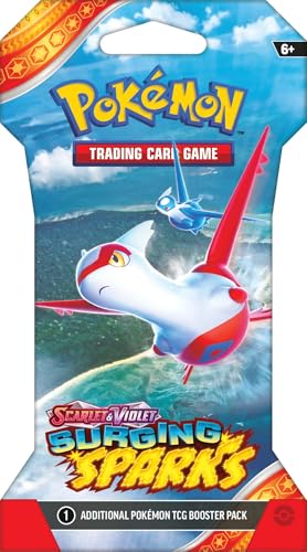 Pokemon TCG Surging Spark – Single Booster Pack – Pack Art May Vary - 10 Cards