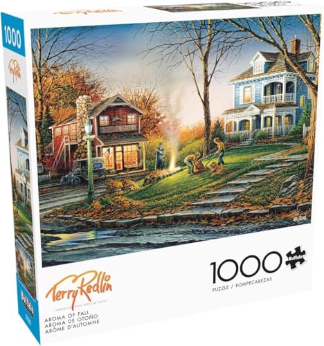 Buffalo Games - Aroma of Fall - 1000 Piece Jigsaw Puzzle for Adults | Officially Licensed, Silver Select, Foil Finish, Recycled Board, Giftable Display Box