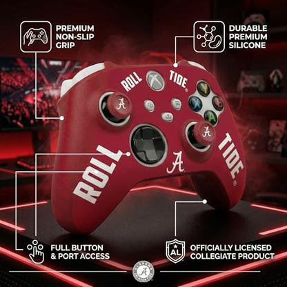 Silicone Gaming Cover Compatible with Xbox Controller - Officially Licensed University of Alabama Crimson Tide Home Design - color: Home-H2