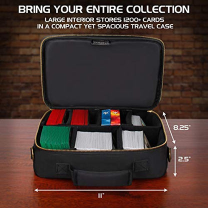 ENHANCE Tabletop MTG Card Travel Bag + Trading Card Binder Album - Bundle