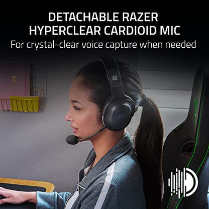 Razer Barracuda X Wireless Gaming & Mobile Headset (PC, PlayStation, Switch, Android, iOS): 2.4GHz Wireless + Bluetooth - Lightweight - 40mm Drivers - Detachable Mic - 50 Hr Battery - Roblox Edition - color: Roblox, size: Standard, style: Barracuda X