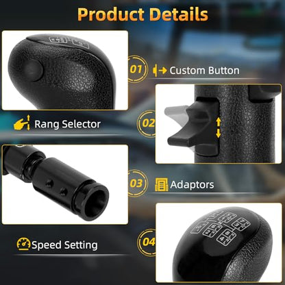 Besilo USB Truck Simulator Shifter for PC, Compatible with Logitech G25/G27/G29/G923, Thrustmaster TH8A – 18-Speed Gear Shift Lever for ATS & ETS2 – Semi Truck Shifter for Sim Racing Games