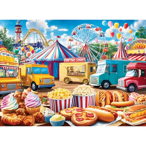 500 Pieces Puzzles for Adults, Amusement Park Jigsaw Puzzle - style: Amusement Park