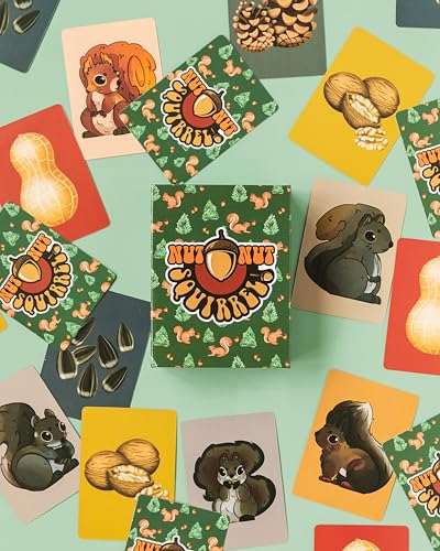 nut nut Squirrel! - A Quick, Nutty Card Game for Kids & Families. Guard Your Nuts from Those Sketchy Squirrels in a Game Filled with Strategy and Surprise! | Multiple Award Winner | from PBN'J Games