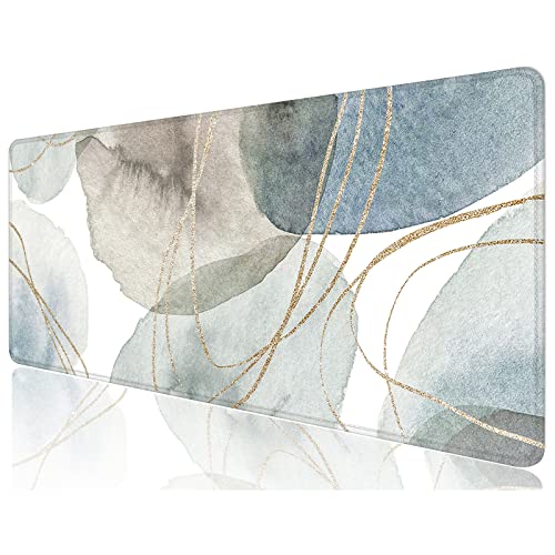Desk Mat, 32" x 12" XXL Extended Large Gaming Mouse Pad, Desktop Decor Desk Pad, Cute Men Women Office Supplies and Accessories, XL Mouse Mat for Laptop & Keyboard, Minimalism Abstract Art - color: Minimalism Abstract Art, size: 32L x 12W inches