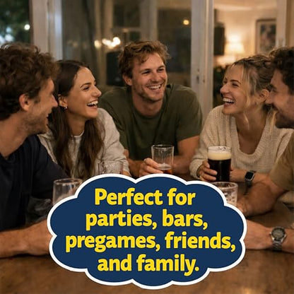 Laugh, Vote, Drink If, Category Chain, Act, Share & Guess | Perfect for Parties, Bars, Holidays, Friends & Family | Group Games That Are Easy to Learn & Fun To Play