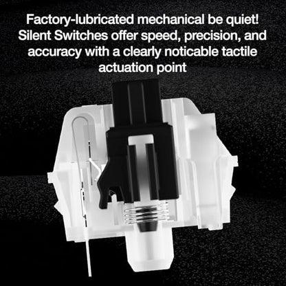 be quiet! Dark Mount Tactile, Gaming Keyboard, Mechanical Silent Switches | Hot-Swappable Numpad and Media Dock, Triple-layered dampening, 8 customizable Display Keys, PBT Double-Shot Keycaps, ARGB - style: Dark Mount Tactile