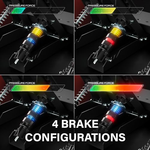 Thrustmaster Raceline Pedals III LC with Load Cell - PS5, XBOX & PC | 220 lb brake sensor, 24-bit resolution, H.E.A.R.T gas & clutch pedals, 100% metal, modular, pressure tuning thru software - style: Raceline Pedals III LC