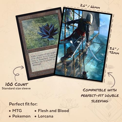 Sails of Rebellion - MTG Card Sleeves, 104ct, Standard Size, Smooth | Perfect for Double Sleeving, Smudge Resistant Matte Back, Standard 66x92mm - Compatible with Magic The Gathering & TCG Cards - color: Sails of Rebellion, size: Smooth