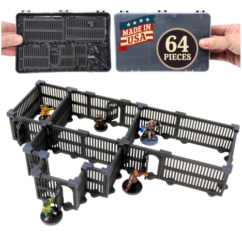 Dirt Cheap Dungeons - Jail Cell Kit | Modular & Customizable | Injection-Molded for Superior Durability | TTRPG Accessories for D&D, Daggerheart, & Tabletop Gaming