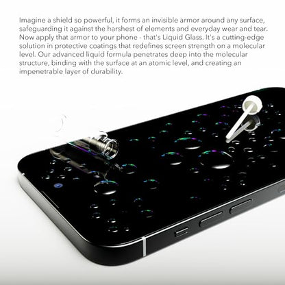 Liquid Glass Wipe On Nano Screen Protector | Scratch and Shatter Protection | Universal Screen Protector for Phones and Smart Watches | Made in USA