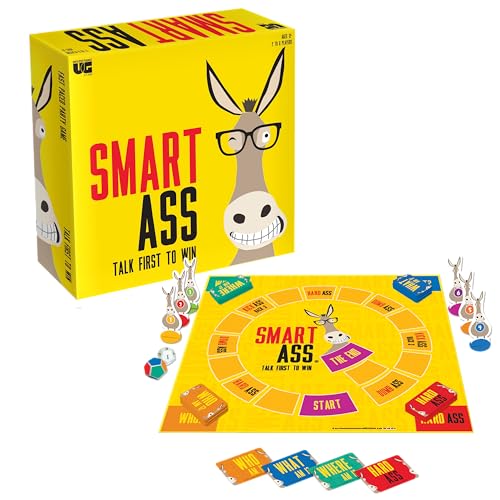 University Games, Smart Ass Trivia The Ultimate Who, What, Where Party Game , for Families and Adults Ages 12 and Up and 2 to 6 Players