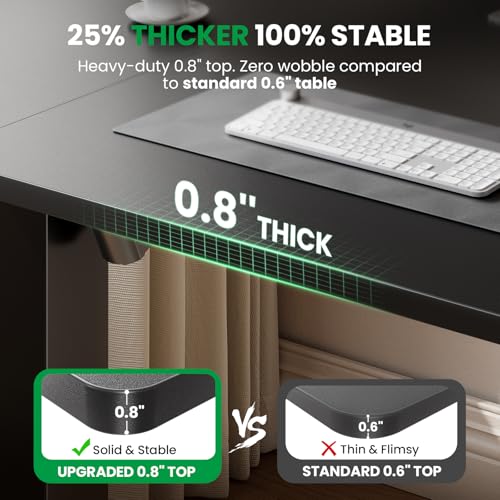 SIAGO Electric Standing Desk Adjustable - 63 x 24 Inch Sit Stand up Desk with Cable Management - 3 Memory Preset Adjustable Height Table | Smooth Height Adjustment, 200lbs Stability, 3 Memory Presets, Cable Management, Pre-Labeled Easy Assembly - color: B