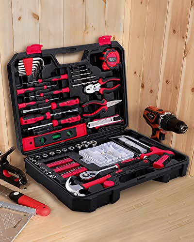 KingTool Home Repair Tool Kit - 226 Piece General Home/Auto Repair Tool Set, General Mechanic Tool Set, General Household Tool Kit, Perfect for Homeowner, Diyer, Handyman - style: 226-Pieces