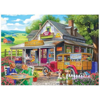 RoseArt Bigelow Country General Goods 1000 Piece Jigsaw Puzzle | 26.625" x 19.25" Finished Size, Fully Interlocking Pieces, Bonus Poster Included, Made in USA - style: General Goods
