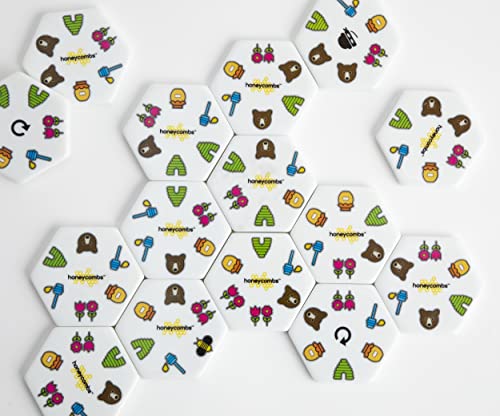HoneyCombs Game, Tile Matching Game for Kids & Families, 52 Tiles, Ages 6+ | Award-winning STEM toy with 52 tactile tiles, 1-8 players, 3 ways to play for interactive family fun and learning