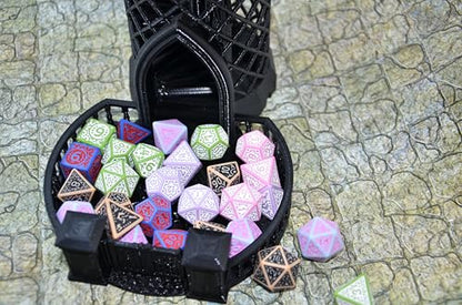 SmartDealsPro Retro Polyhedral Dice Sets with Pouches for D&D DND RPG MTG Dungeon and Dragons Table Board Roll Playing Games D4 D6 D8 D10 D% D12 D20 - color: 6-color Retro Sets 2