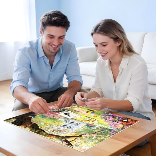 500 Piece Jigsaw Puzzle for Adults – Garden Animal Jigsaw Puzzles 500 Pieces, Cats Dog Flowers Puzzles for Adults 500 Pieces, Challenging Perdfect for Game Nights, 20.5 X 15 in - color: Garden Animal