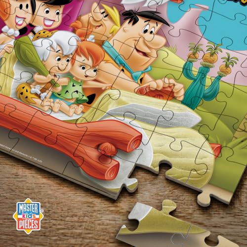 MasterPieces 100 Piece Jigsaw Puzzle for Kids - 14"x19" - The Flintstones - style: The Flintstones