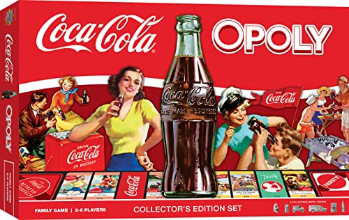 MasterPieces Opoly Board Games - Coca-Cola Opoly - Officially Licensed Board Games for Adults & Families - color: Team Color