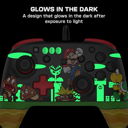 Turtle Beach Rematch Wired Controller Goomba Stomp Nintendo Switch 2 | Nintendo Switch 2, Lite, OLED, Hall-Effect Thumbsticks, 2 Mappable Buttons, Glows-in-the-Dark, C-Button, Goomba Stomp - color: Goomba