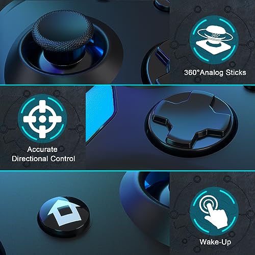 Ponkor Switch Controller, Switch 2 Controller, Wireless Pro Controller Compatible with Nintendo Switch 2/Switch/Lite/Switch OLED/PC Controller for Switch with Wake-up, Turbo Vibration
