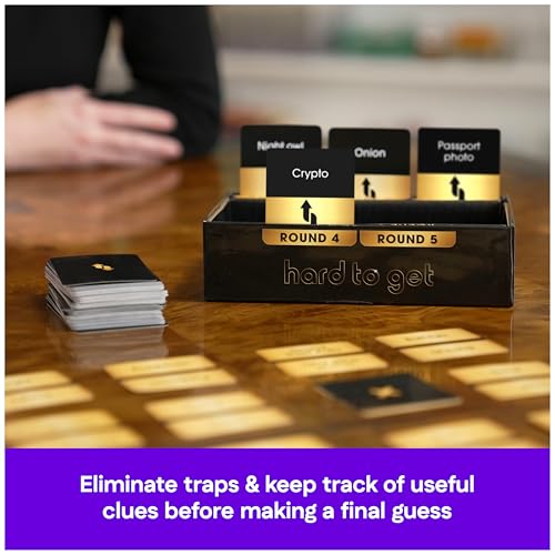 Spin Master Games Hard to Get Party Game | Hilarious Party Game of Funny Clues, Work Together To Find The Secret Word, For 2-10 Players, Ages 14 & Up - style: Hard to Get - Party Game