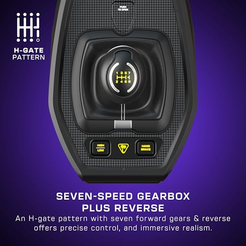 Turtle Beach VelocityOne Multi-Shift Sim Racing Shifter, Handbrake Xbox, PC | Xbox Series X|S, Xbox One, Windows PC, 7-Gear + R H-Gate & Sequential Shifter, Handbrake, Hall-Effect Magnetic Sensors, Black - style: Universal Shifter & Handbrake