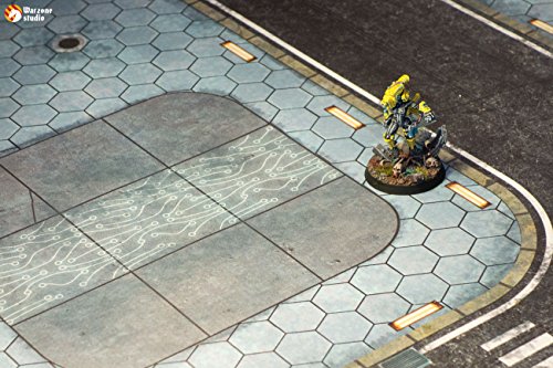 Warzone Studio 4' x 4' Double-Sided Rubber Battle Mat: Incorporation + Tempedus + Bag