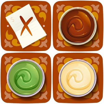 Funforge Tapas - Engaging Tile Laying Board Game for Strategic Family Fun | 2 Players | Ages 8+ | Abstract Strategy Puzzle with Croquetas & Jalapenos Theme - style: Tapas