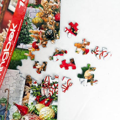 Springbok's Christmas Boutique 1000 Piece Jigsaw Puzzleby Artist Gina Jane Features a Cozy Holiday Boutique Overflowing with Festive Gifts - style: Christmas Boutique