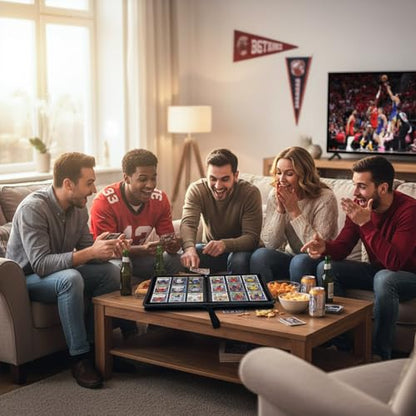 Basketball Card Binder 468 Double-Sided Pockets Trading Cards Secure Storage,Waterproof PU Leather with Sealed Zipper Protect Dust&Damage,Thoughtfully Chosen for Basketball Fans and Collectors - style: Basketball