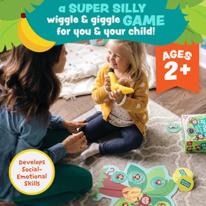 Peaceable Kingdom Monkey Around First Game for Toddlers Interactive play with Parent Ages 2+ | Active first game for toddlers—wiggle, hug and hop through 40 movement cards with a grown-up. Cooperative play, ages 2+ - style: Classic
