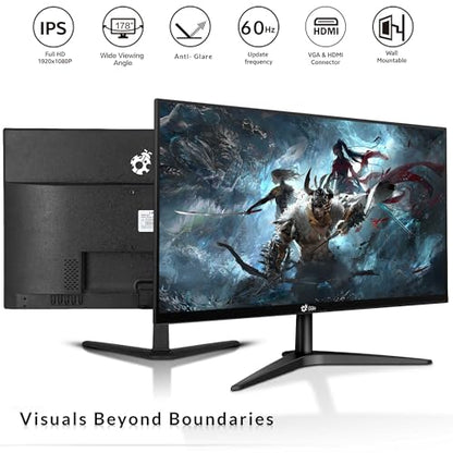 HP RGB Gaming Desktop PC Bundle - Intel Core i7 6th Gen, 16GB DDR4 Ram, 1TB SSD, Radeon RX - 550 4GB GDDR5, 24-Inch Monitor - Prebuilt Gaming Computer, RGB Set - Windows 11 Pro (Renewed)
