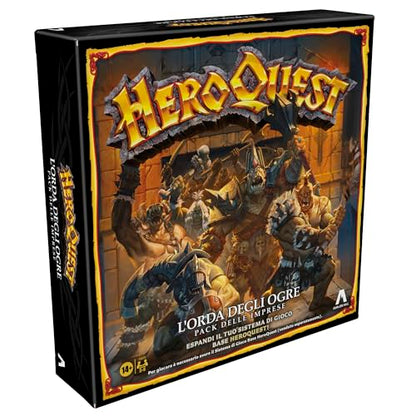 Avalon Hill, HeroQuest The Horde of The Ogres Companies Pack - Roleplay Game - You Must Have The HeroQuest Base Game System - English Version - style: THE HORDE OF THE OGRES