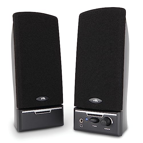 Cyber Acoustics CA-2014 Computer Speakers, Full Stereo Sound, Convenient Controls, Easy Setup - style: AC