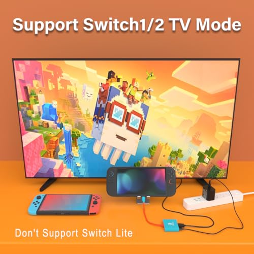 Switch 2 Docking Station for Nintendo,Switch 2 Dock Adapter Compatible Nintendo Switch2/OLED/Steam Deck Support 4K60HZ TV Dock Mode with HDMI2.0,Switch Docking Station for Nintendo Switch2/1 - size: Switch 2 4K60HZ