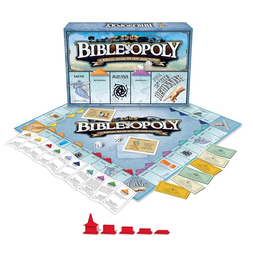 Late for The Sky Bibleopoly Family Board Game – Faith-Based Cooperative Christian Play for 2–6 Players, Ages 8+, Bible History, Build a Church for Sunday School